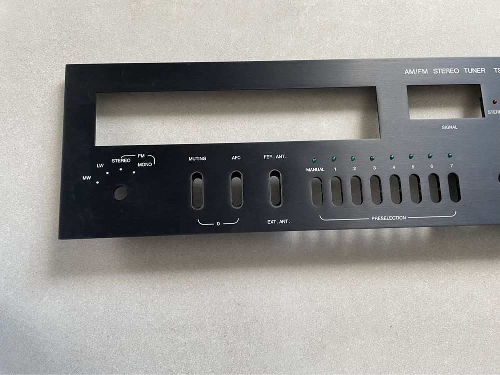 Panel przedni do tunera Unitra Tsh 109.  Tsh 113.