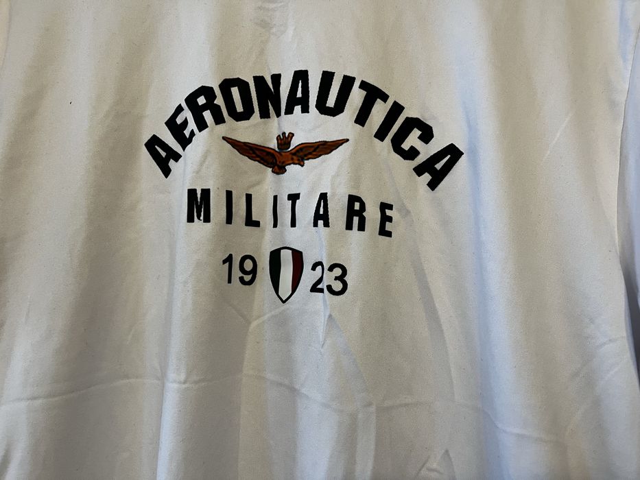 Tshirt Aeronautica Militare z dodatkiem elastyny Super Nowa Okazja L