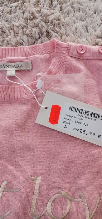 Camisola Rosa Dandara NOVA