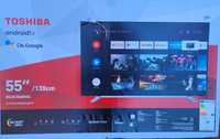 Telewizor Toshiba Led 55 cali 4KUHD AndroidTV wifi NETFLIX gwarancja.