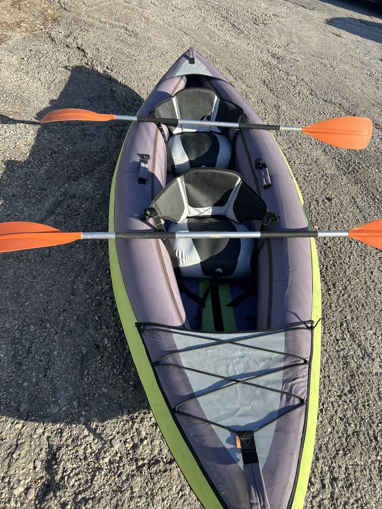 Kayak Insuflável Itiwit 2/3 Lugares + Pás – Excelente Estado
