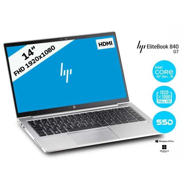 HP Elitebook 840 G7 - i5 10210u, 16g, 256g fullhd
