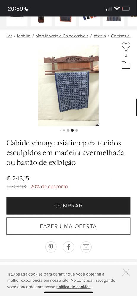 Par de Cabides vintage asiático, oriental