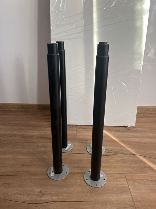 Ikea biuro białe 200x60cm + cztery nogi z regulowaną wysokością