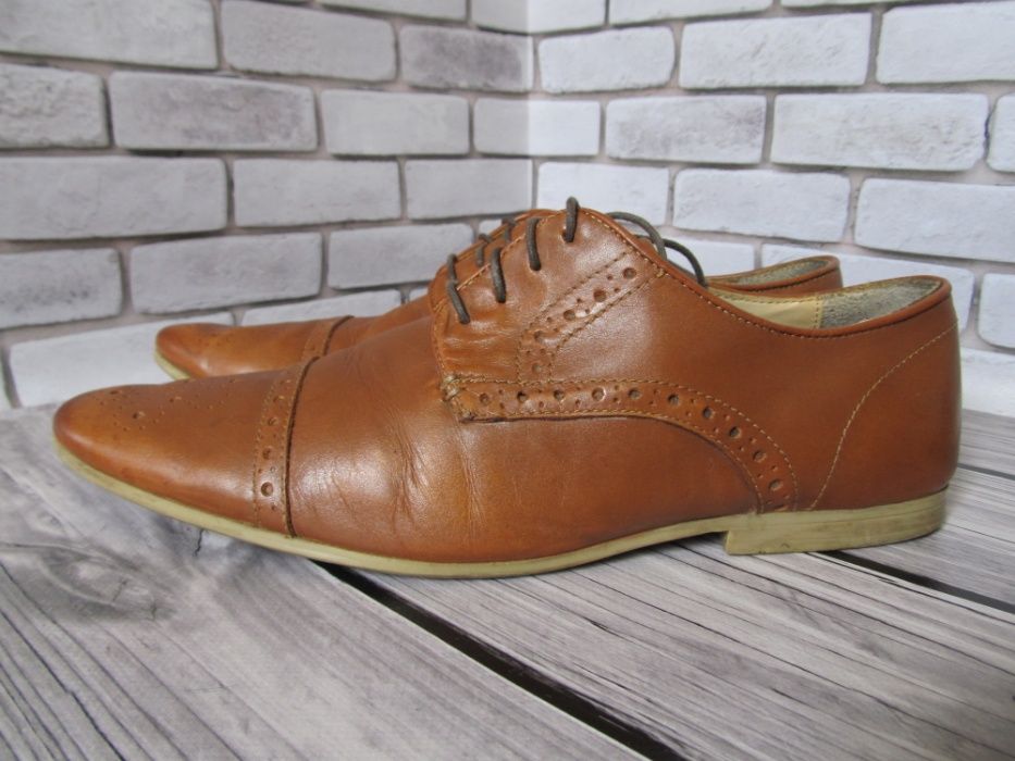 туфли броги Asos, кожаные, размер 43