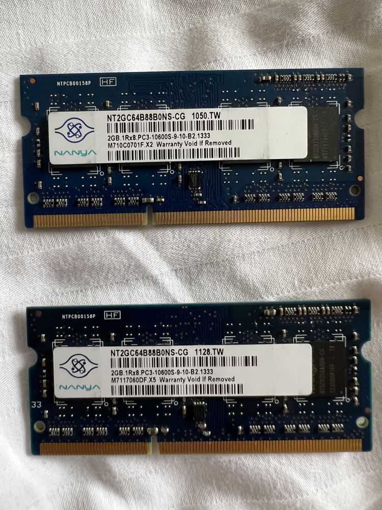 Память для ноутбука DDR3 2Гб, 1333 мгц