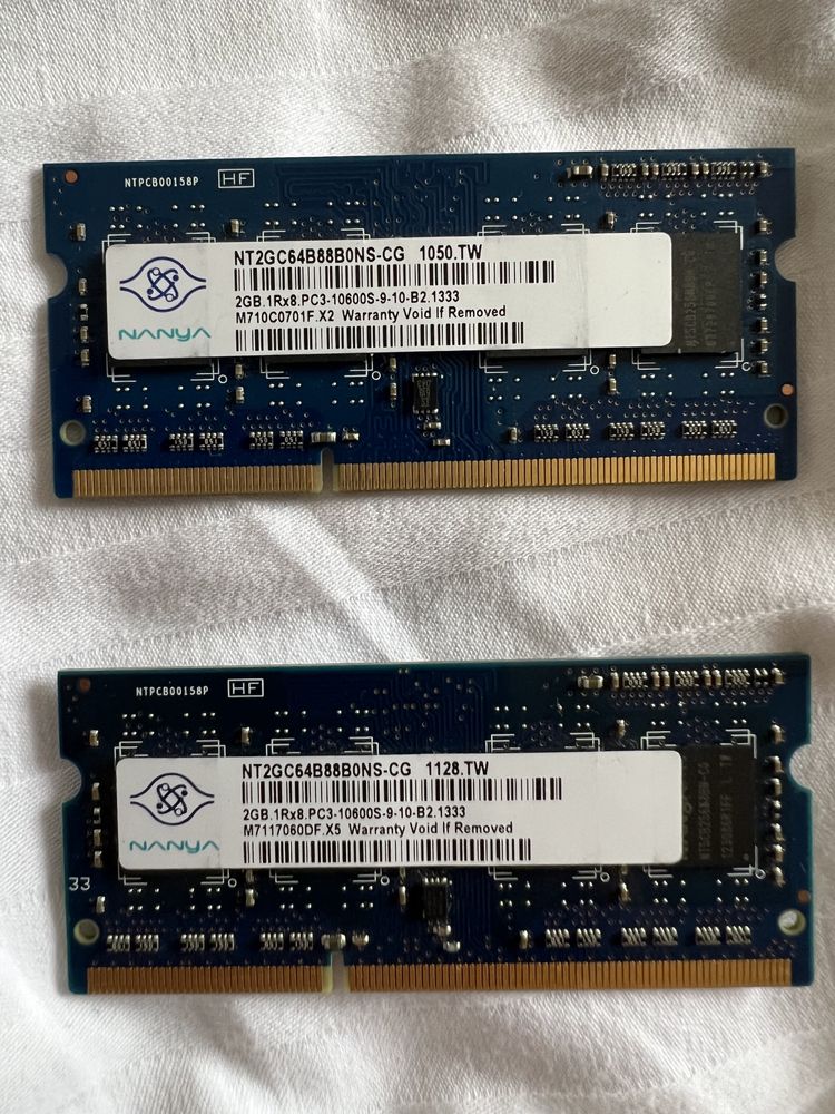 Память для ноутбука DDR3 2Гб, 1333 мгц