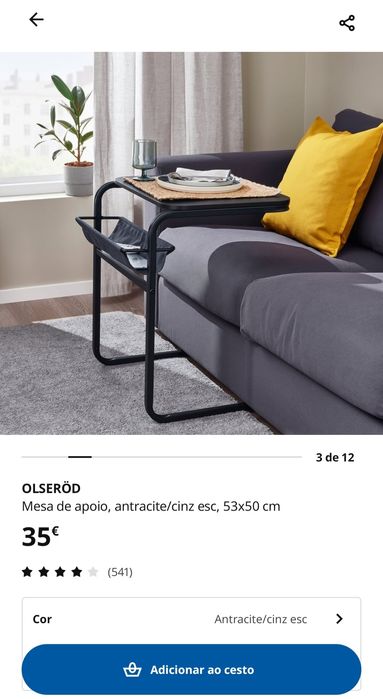 Mesa se apoio/centro IKEA
