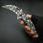 Nóż scyzoryk KARAMBIT pazur Czaszki CS-GO KR14