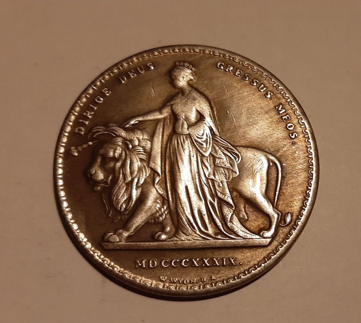 Moneta Królowa Victoria 1839r.
