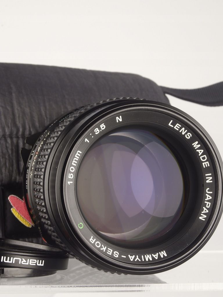 150mm f3.5 Mamiya N Sekor C do 645 +filtr UV +pokrowiec