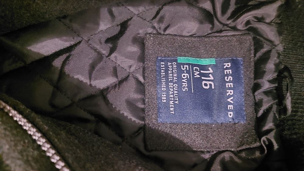 Kurtka płaszcz płaszczyk 116 jak nowy Reserved