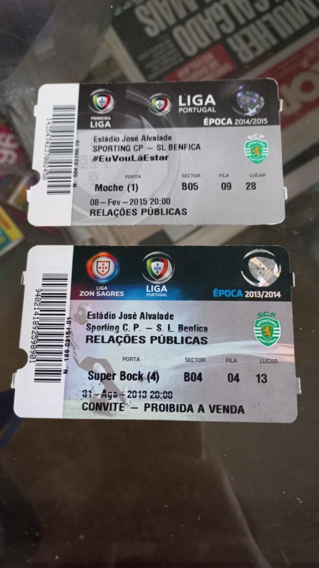 Bilhetes de Jogos do Sporting