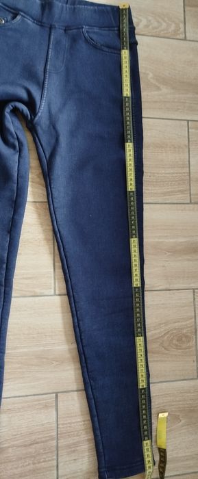 Женские леггинсы, джинсы стрейчевые теплые, размер 42