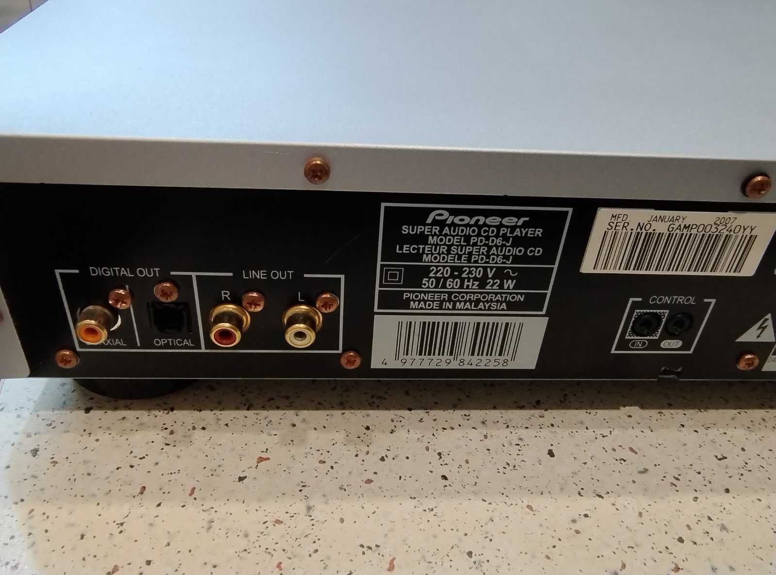 Комплект Усилитель Pioneer A-A6-J + CD, SACD Pioneer PD-D6-J
