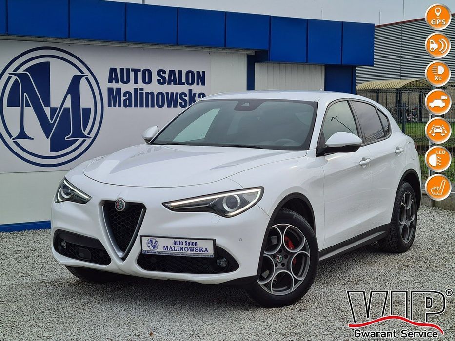 Alfa Romeo Stelvio 4x4 Navi Kamera Skóra+Grzane+El+Pamięć 2xPDC Wolne Ręce El.Klapa Alu