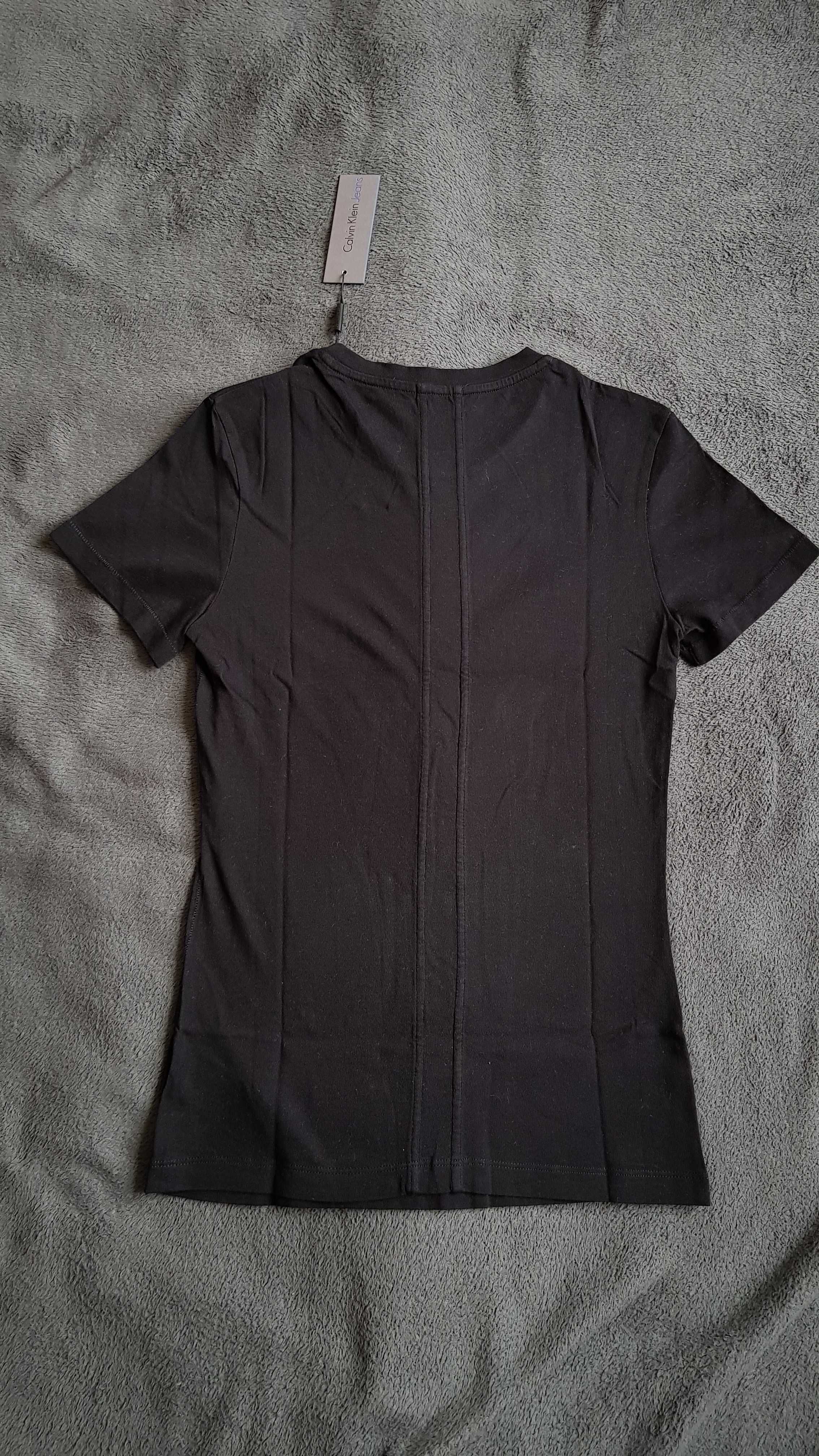 XS CK Calvin Klein Jeans t-shirt czarny nowy z metką