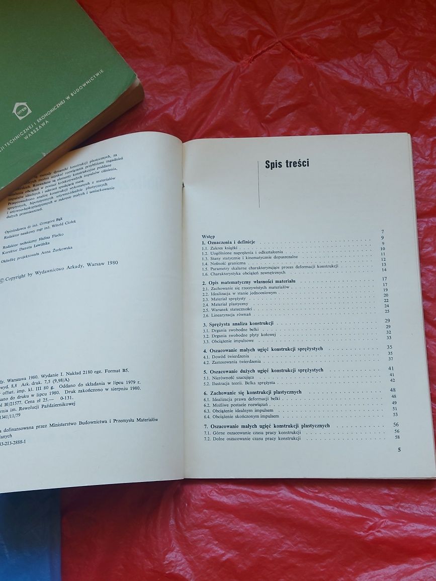 Książka Obliczenie konstrukcji 1980 rok