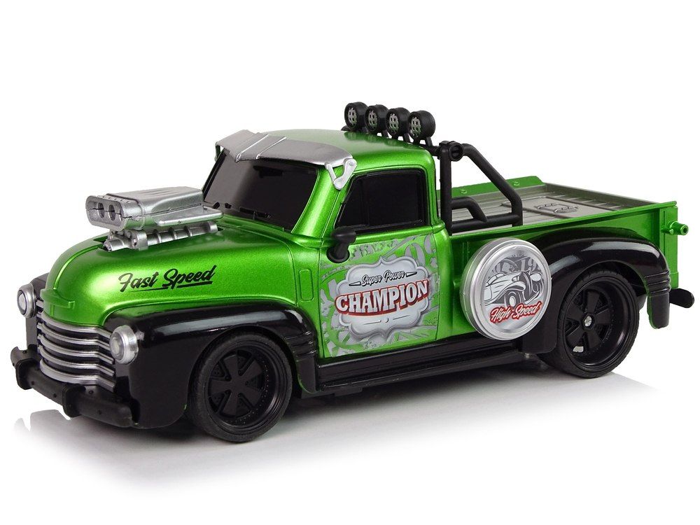 Auto Zdalnie Sterowane 1:18 Zielone Pick-up