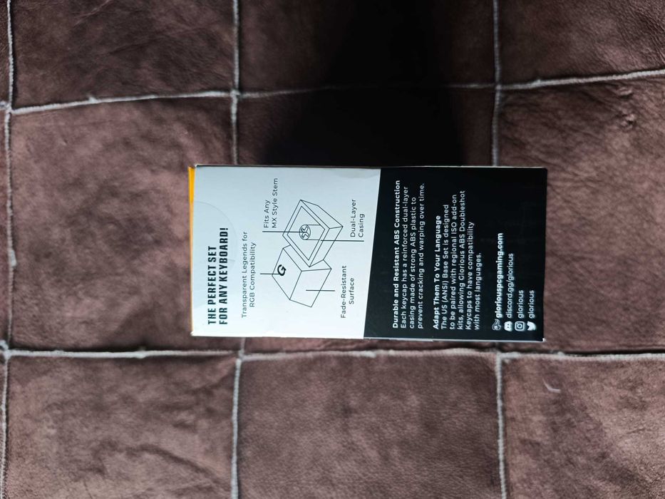 Teclas / Keycaps - Glorious - ABS Doubleshot - ANSI / ISO