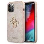 Etui Guess 4G Big Metal Logo na iPhone 12 Pro Max - różowe