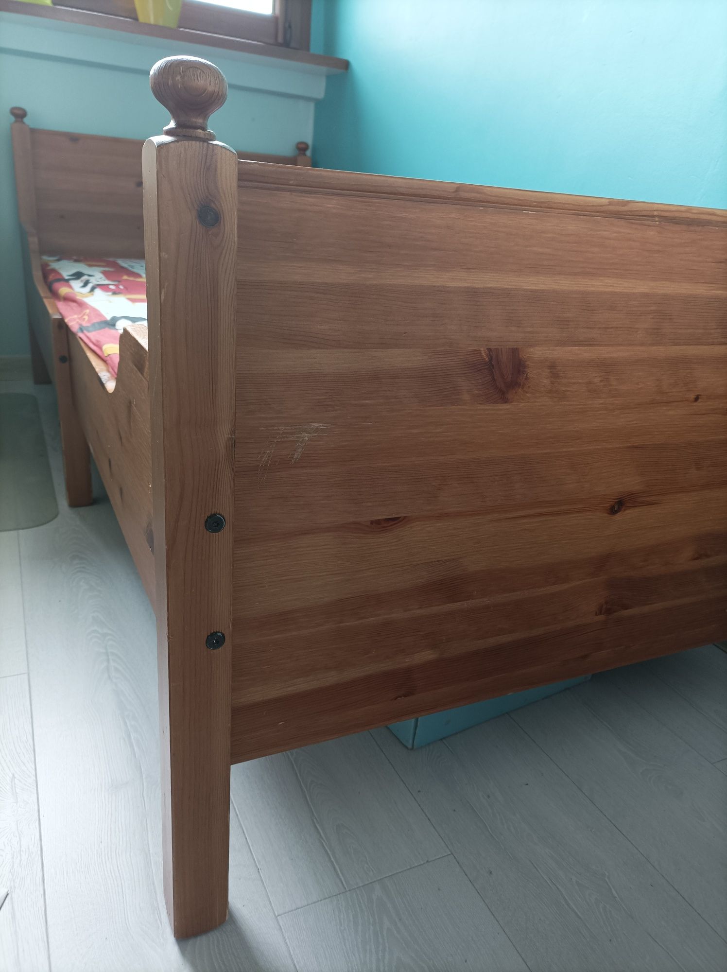 Łóżko dziecięce Leksvik drewniane
