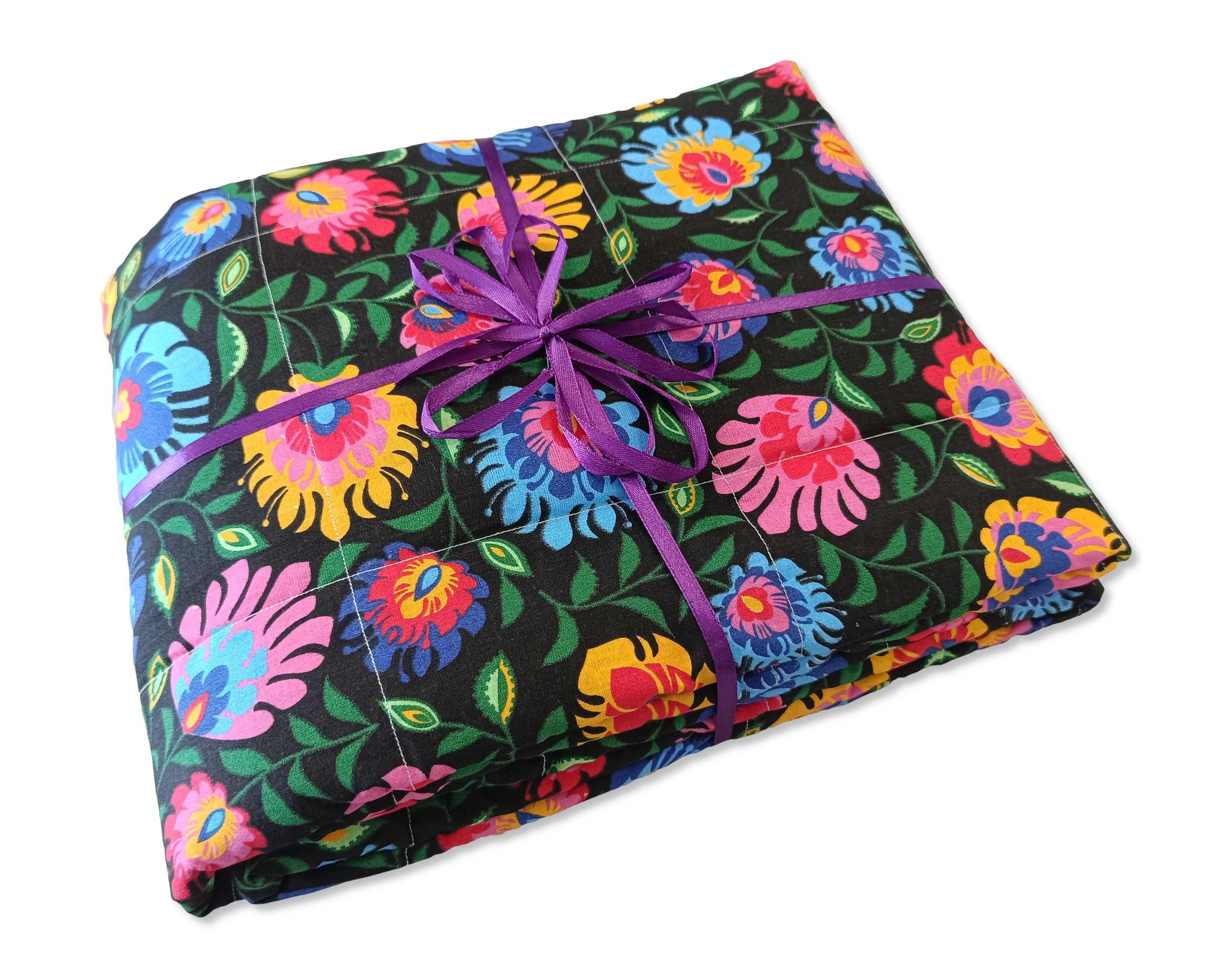 150x200 Kołdra obciążeniowa koc sensoryczny dla dorosłych WZORY 6kg