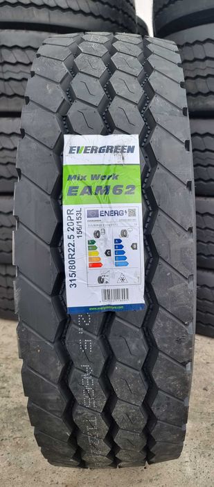NOWE opony 315/80R22.5 Evergreen EAM62, przód budowlany - cena BRUTTO