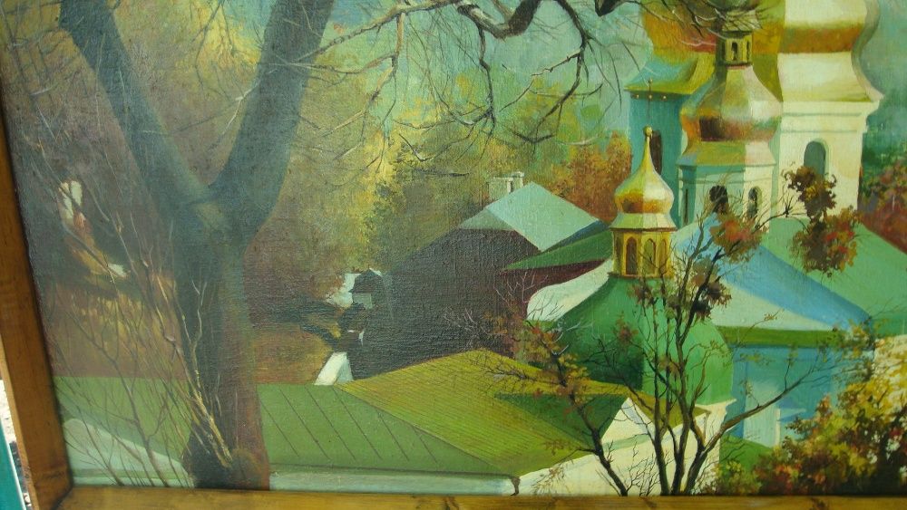 Картина "Киев Кресто-воздвиженская церковь на Подоле"