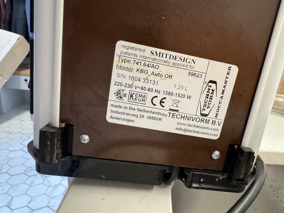 Ekspres Moccamaster KBG 741 AO White Clubline Technivorm