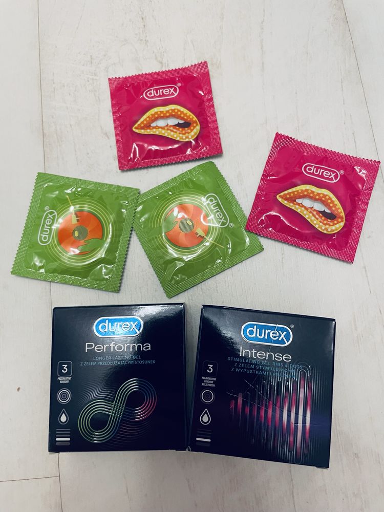Prezerwatywy, różne rodzaje, Durex
