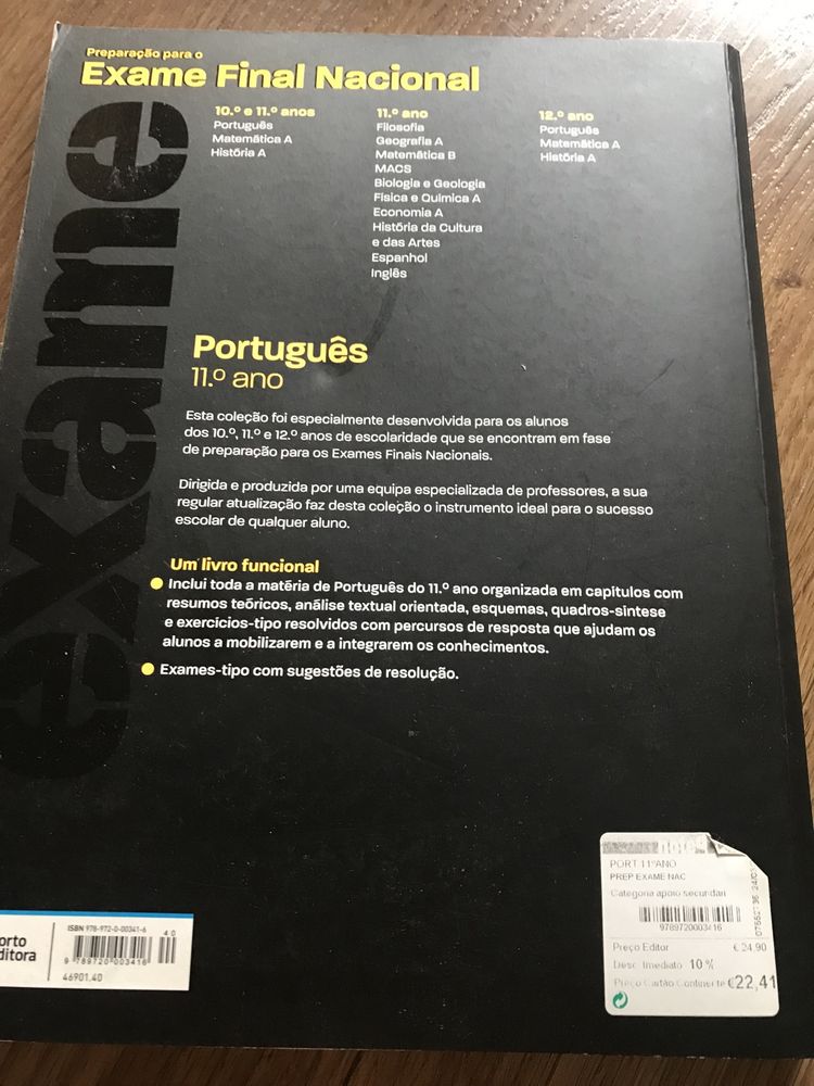 Livro apoio exame nacional Português 11º Ano