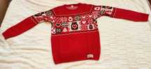 Nowy Sweter czerwony świąteczny Nutella rozmiar M