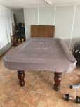 Mesa Bilhar Snooker com cobertura tampo madeira