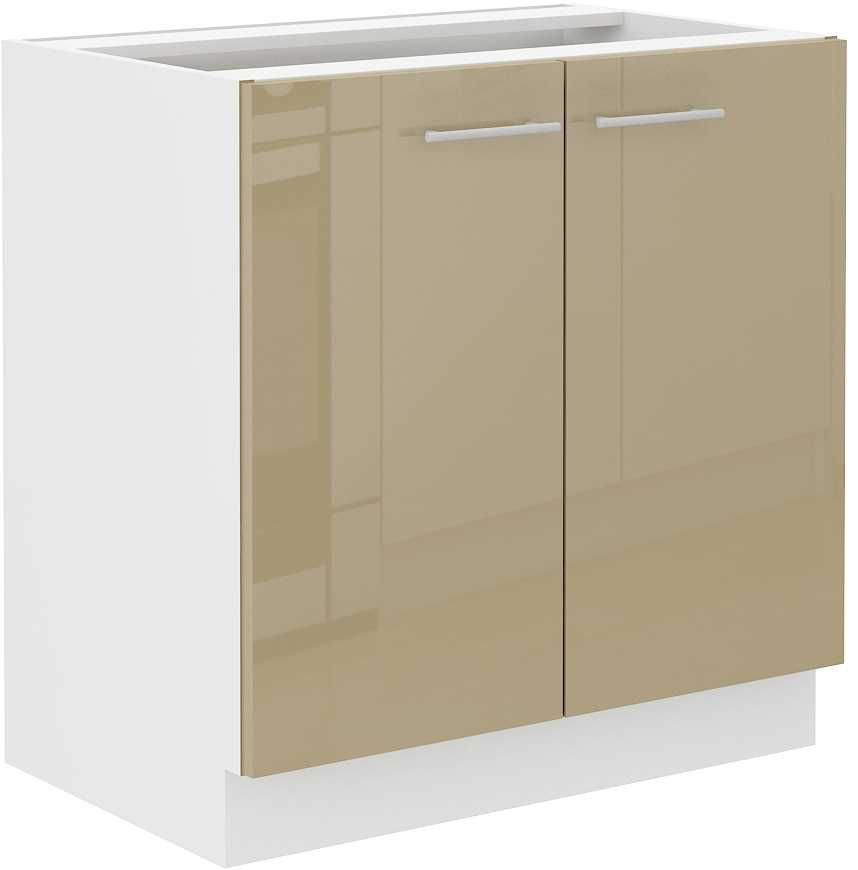 Zestaw mebli kuchennych Lara Cappucino Połysk -260cm Szybka wysyłka