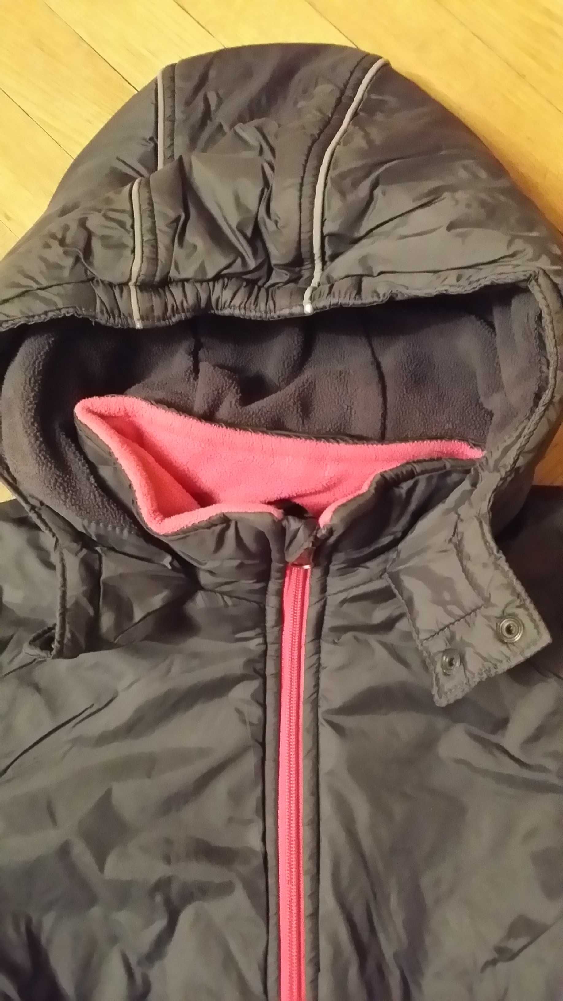 Zimowy płaszcz płaszczyk dla dziewczynki rozmiar 140 Pocopiano