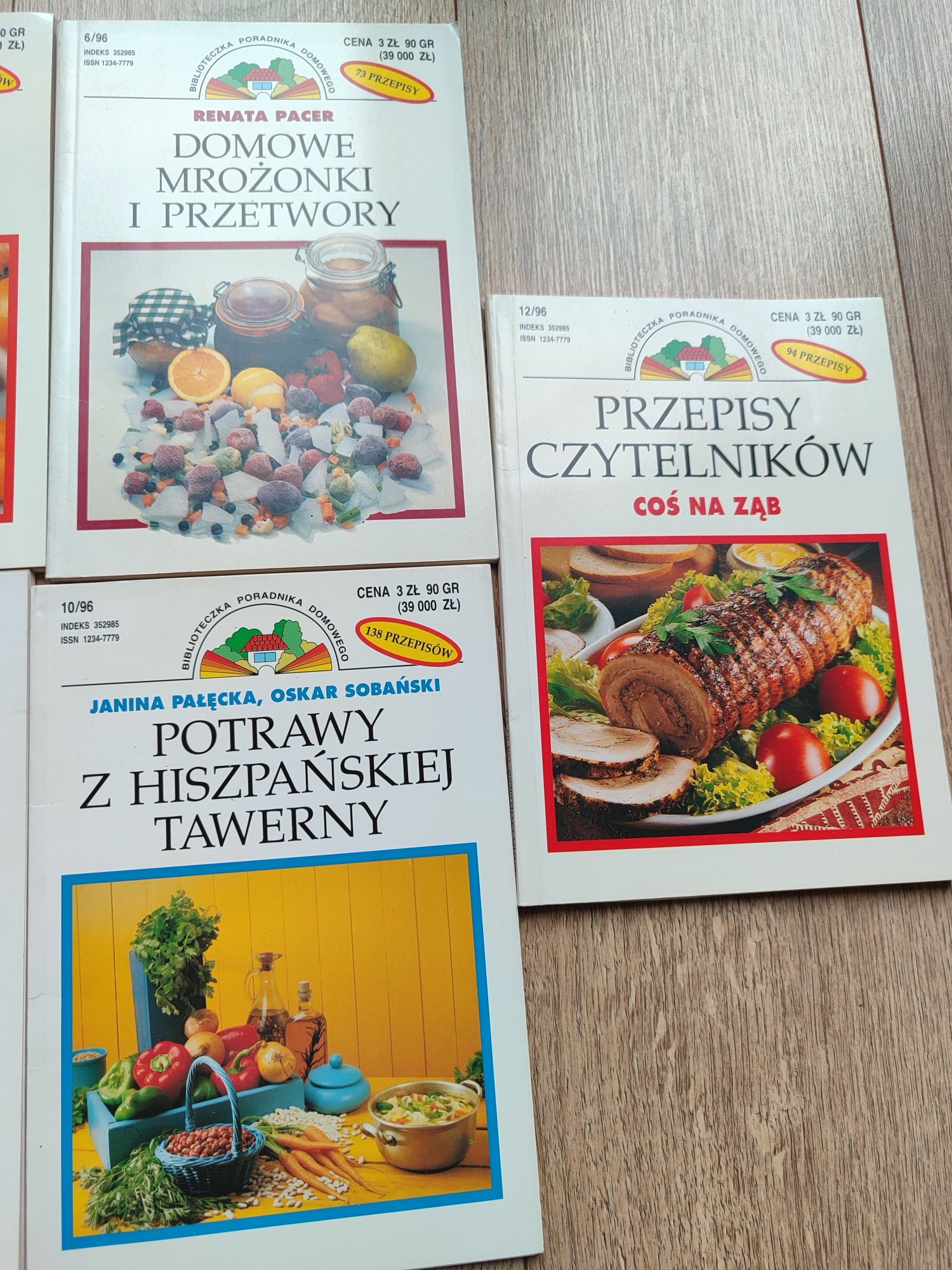 7 szt. Biblioteczka Poradnika Domowego 1996 Potrawy z piwem, Mrożonki