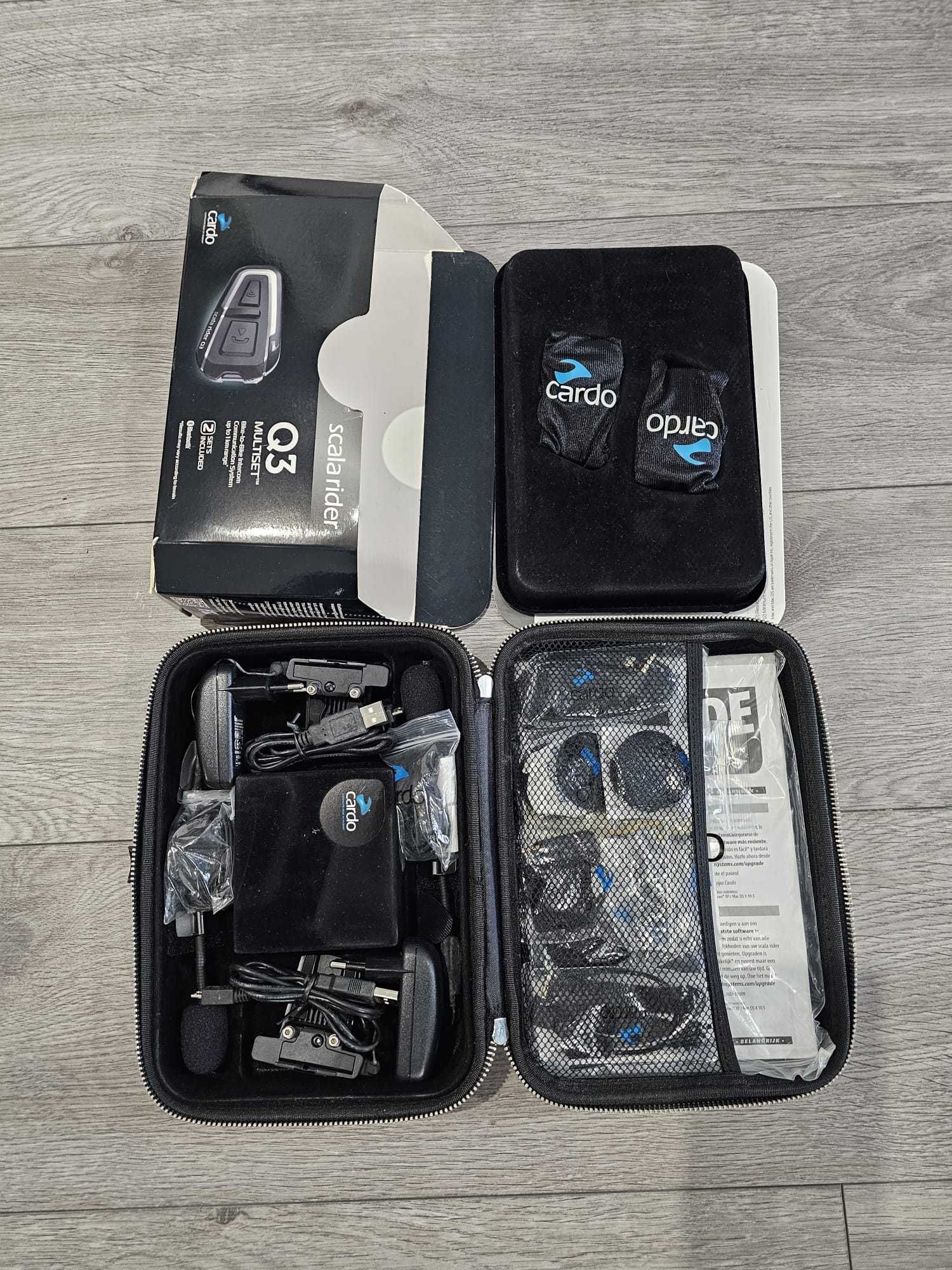 Intercomunicadores p/Capacete Mota Cardo Scala Rider Q3 Multiset