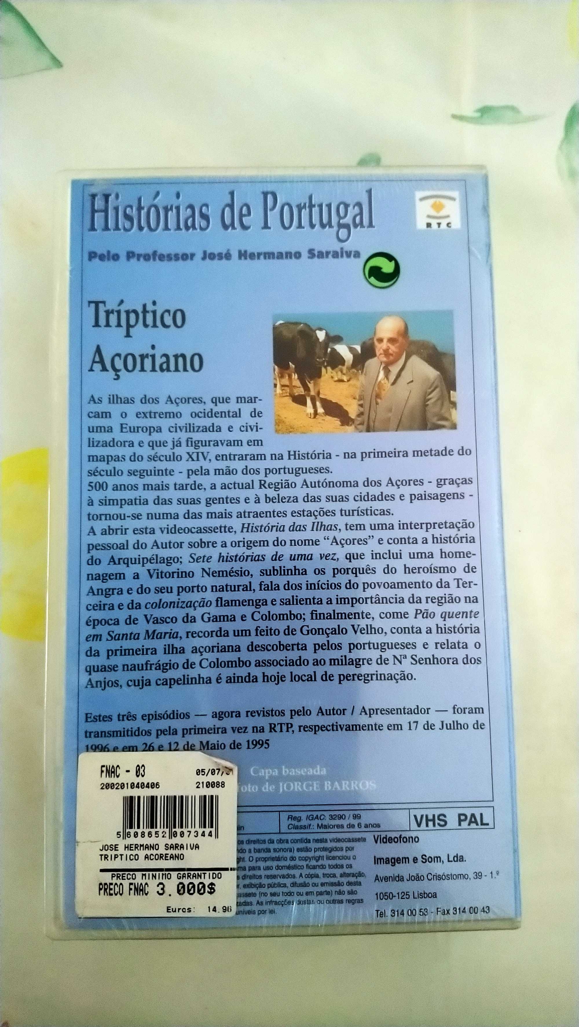Tríptico Açoriano de José Hermano Saraiva (VHS)
