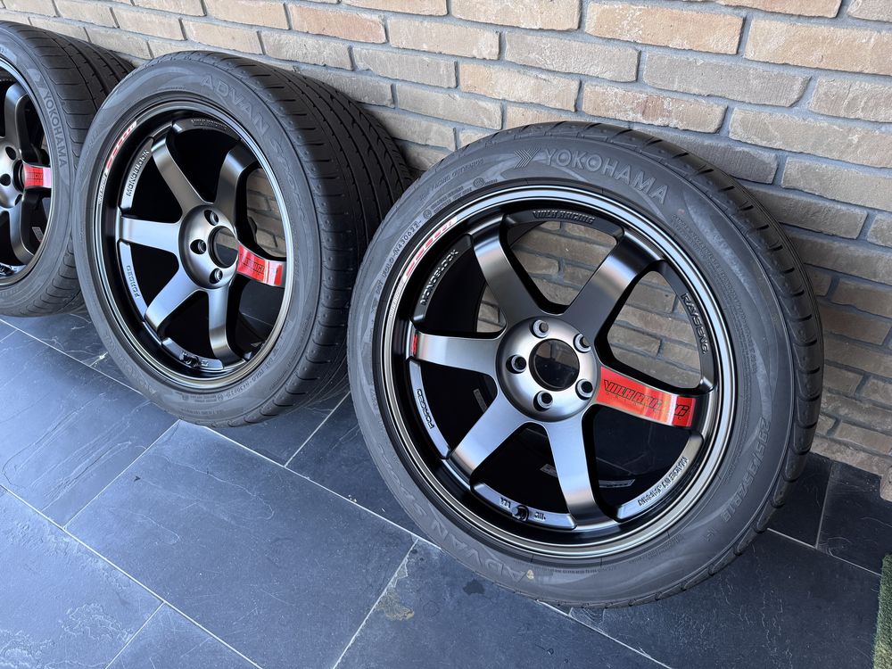 Felgi Volk Rays TE37 SL Black Edition III 18 5x112 Supra JDM