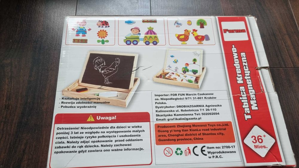 Tablica edukacyjna  36 + magnesy