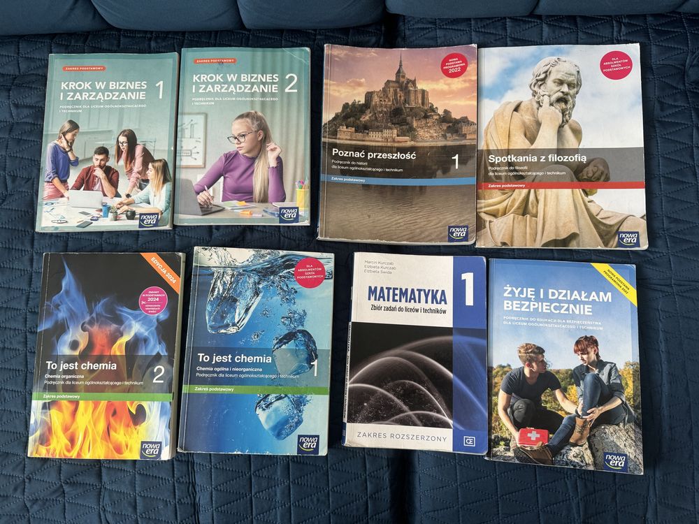 Podręczniki do liceum i technikum, klasa 1 i 2