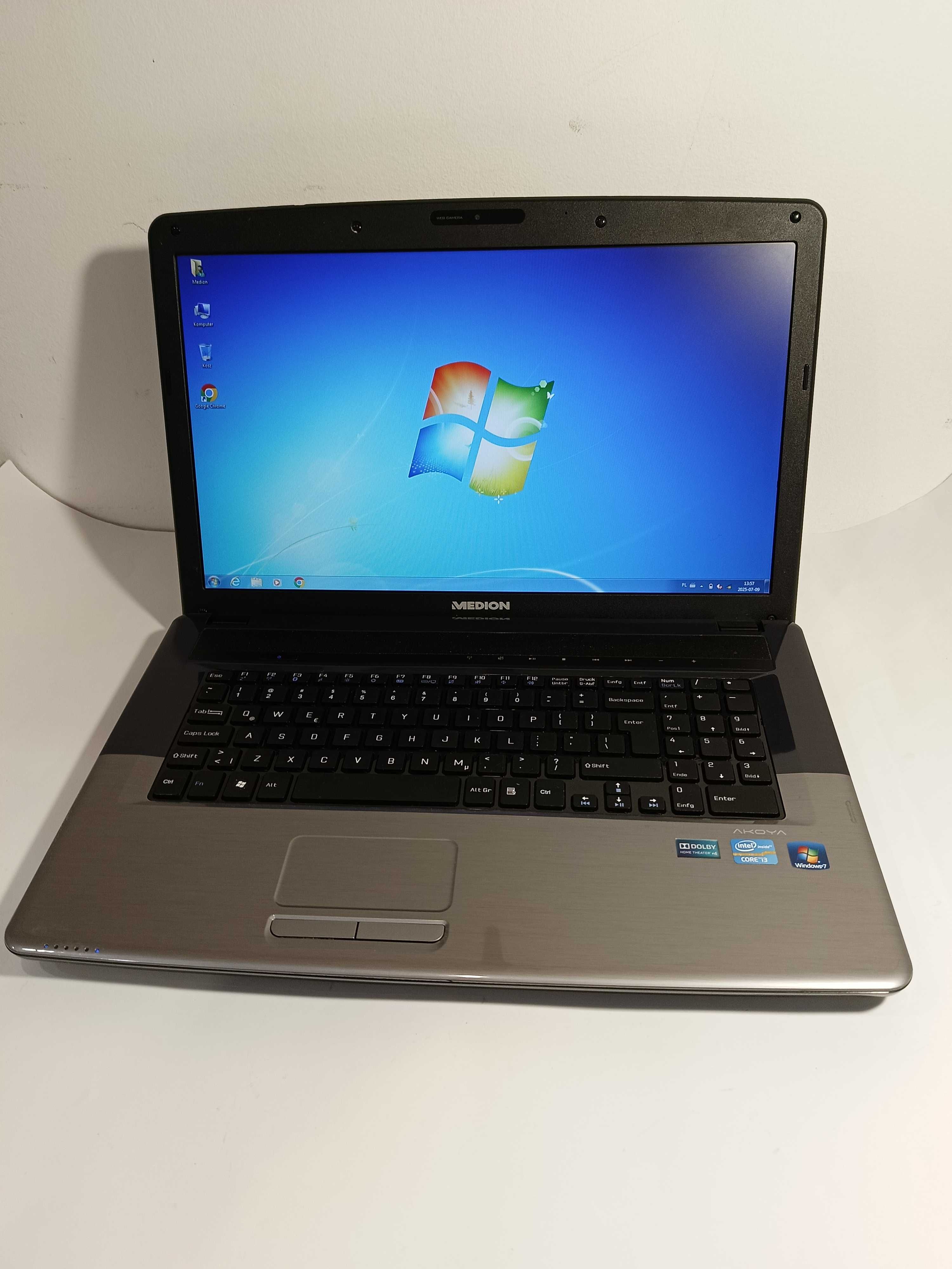 LAPTOP MEDION AKOYA E7220 i3-2330M 4GB 120SSD 17,3'' 1600x900