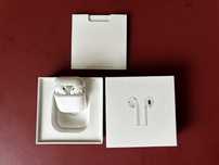 Słuchawki Airpods 1 + etui ładujące + pudełko