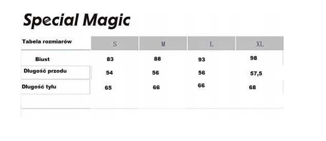 T-shirt damski serek/dekolt V dekolt Special Magic r. L