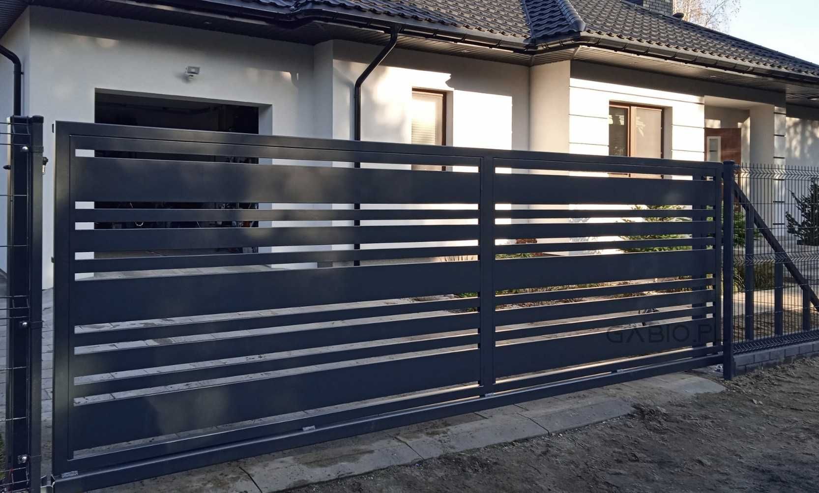 Brama przesuwna palisadowa wys. 1,5/5m - plus inne wys. i dług.