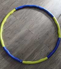 Fitness Hula hop z wypustkami HUDORA 100 cm sport niebieski zielony