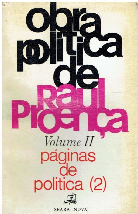 1540 Obra política de Raul Proença: páginas de política Vol 2