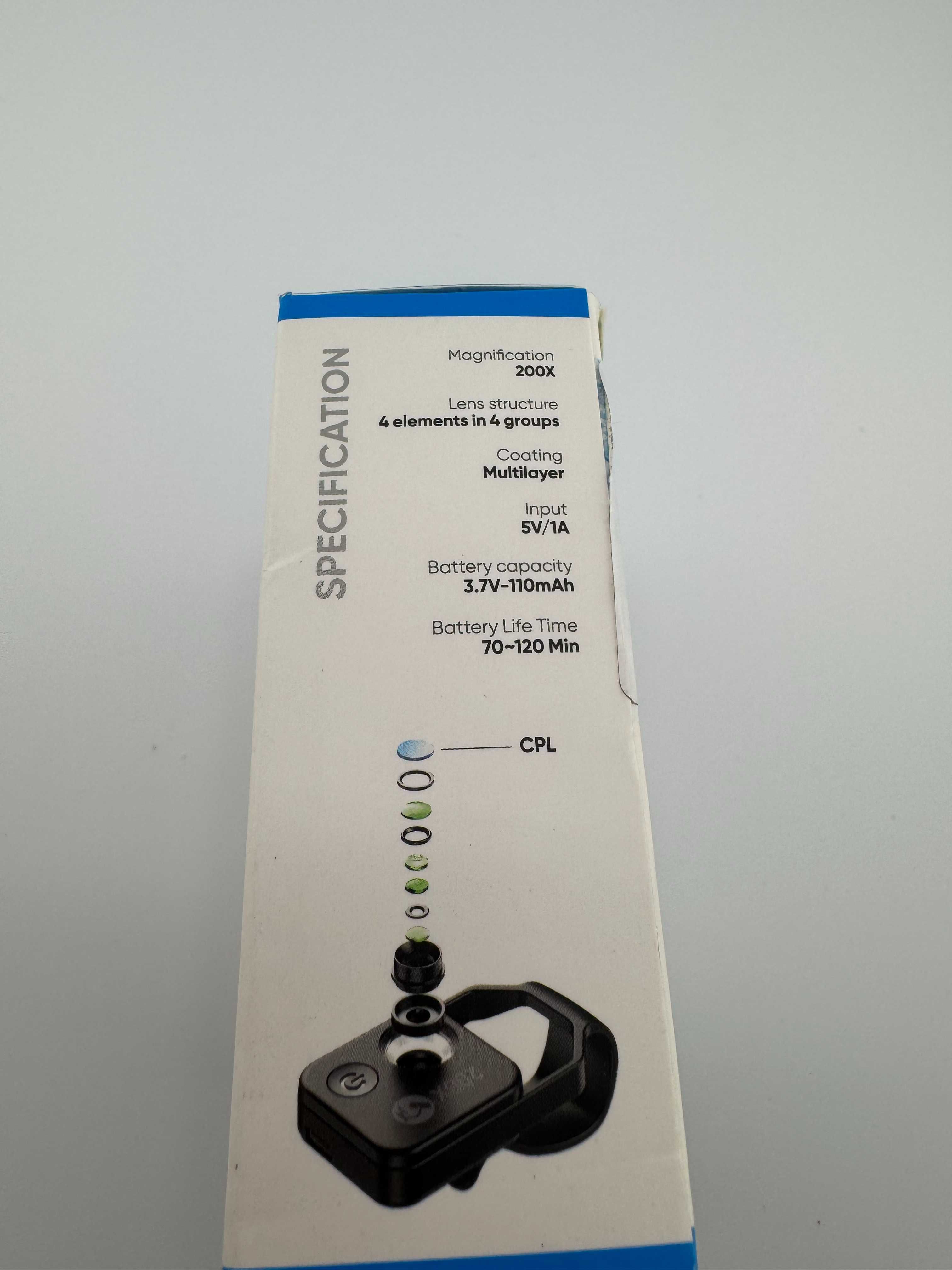 Obiektyw Do Smartfona Mikroskop Powiększenie 200x APEXEL APL-MS002