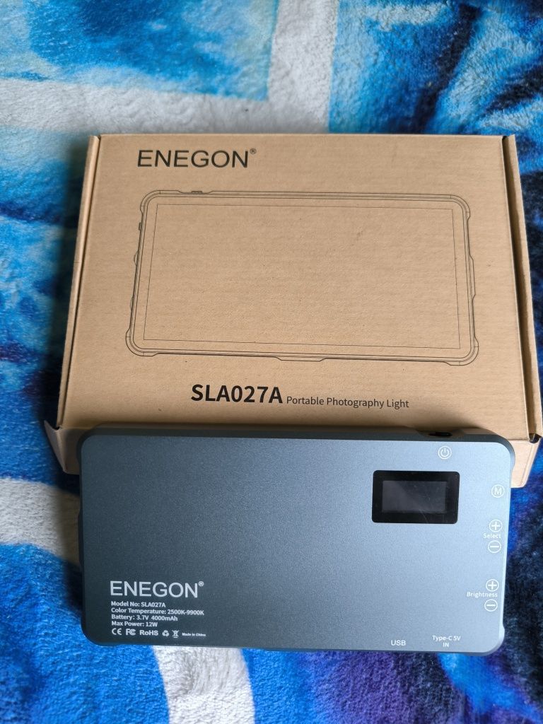 2 X Luz de Vídeo LED ENEGON 4000mAh Recarregável